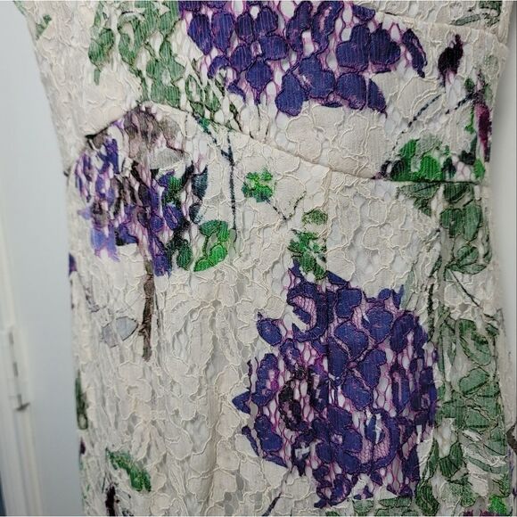 NWT DKNY Floral And Lace Sheath Dress - Picture 3 of 14